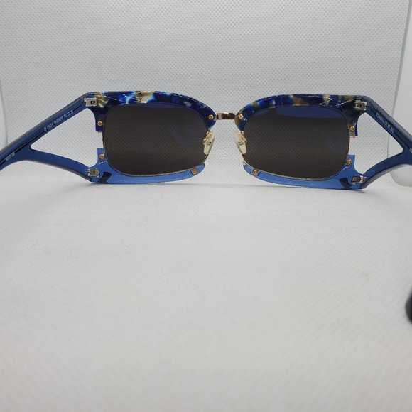 LINDA FARROW X PRABAL GURUNG Blue Sunglasses main image 12